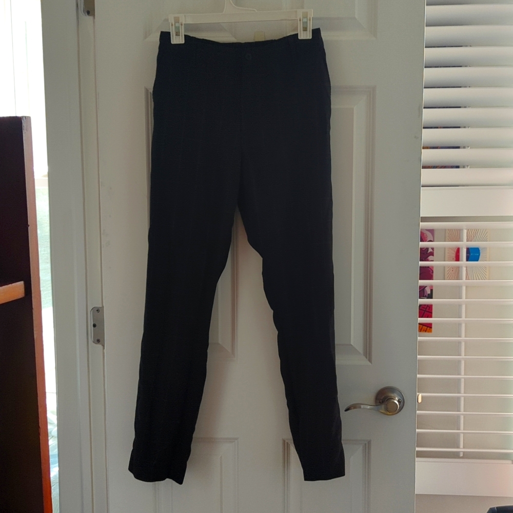 Muji Grey, Grid Patterned Pants